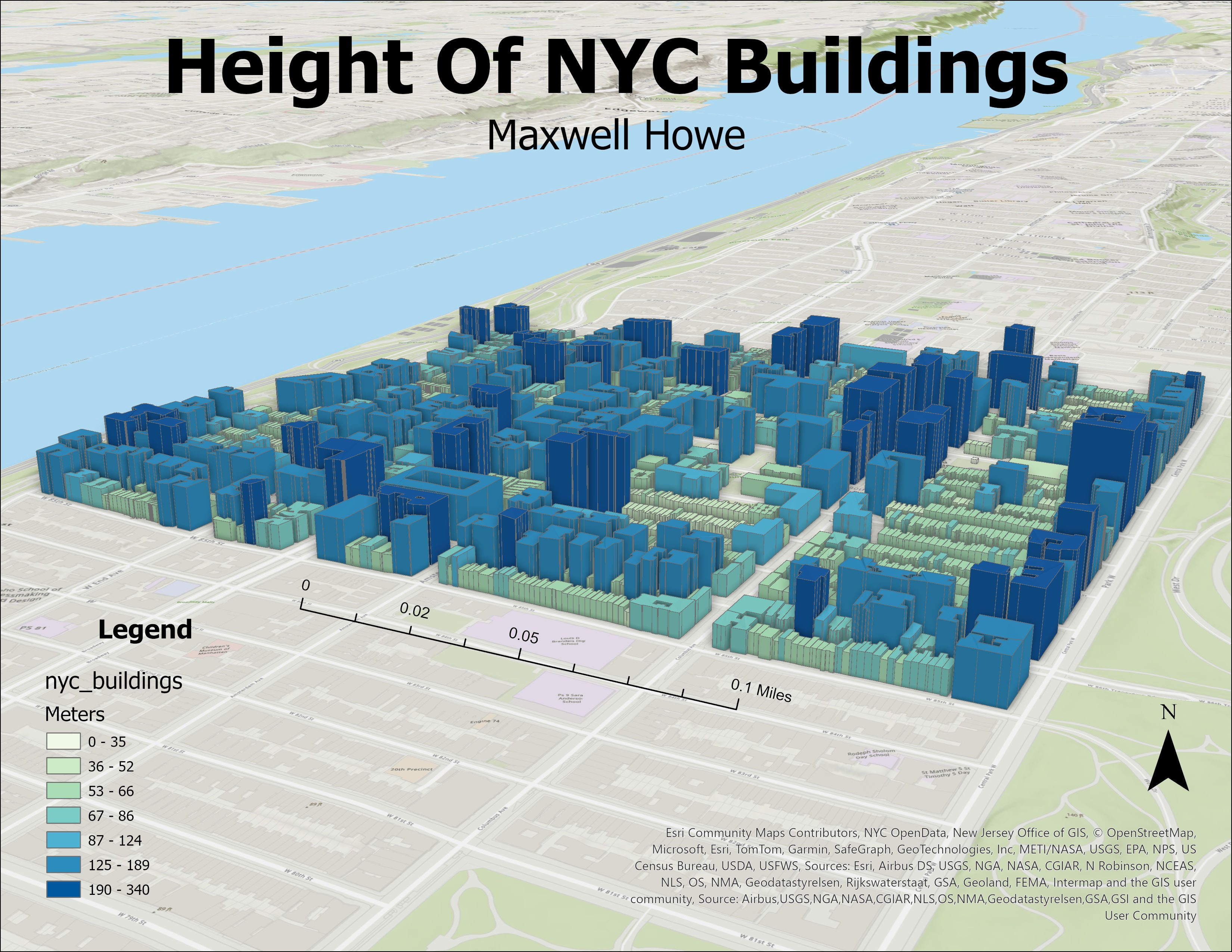 New York City building footprints map