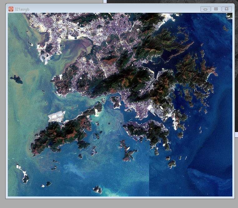 Hong Kong — Natural Color Landsat