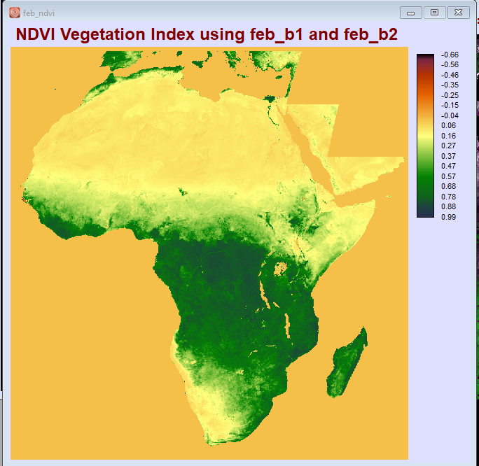 Africa — NDVI Vegetation Index