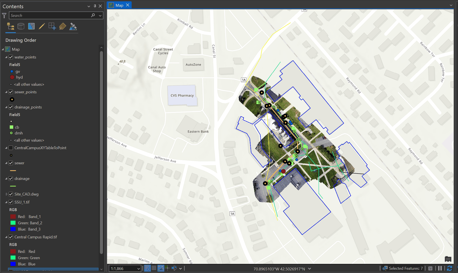 SSU Campus: Drone + CAD Overlay