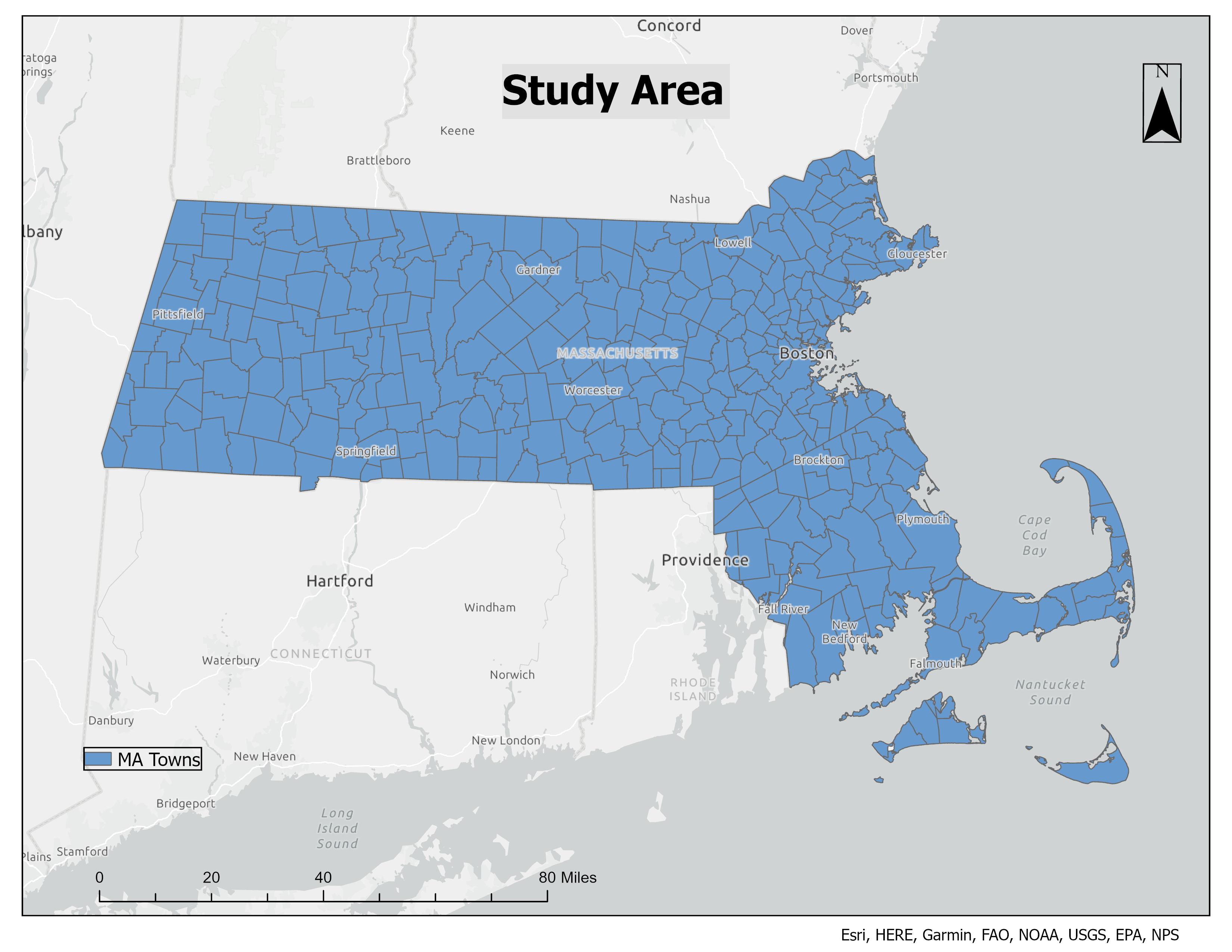 Education & Wealth: MA Study Area