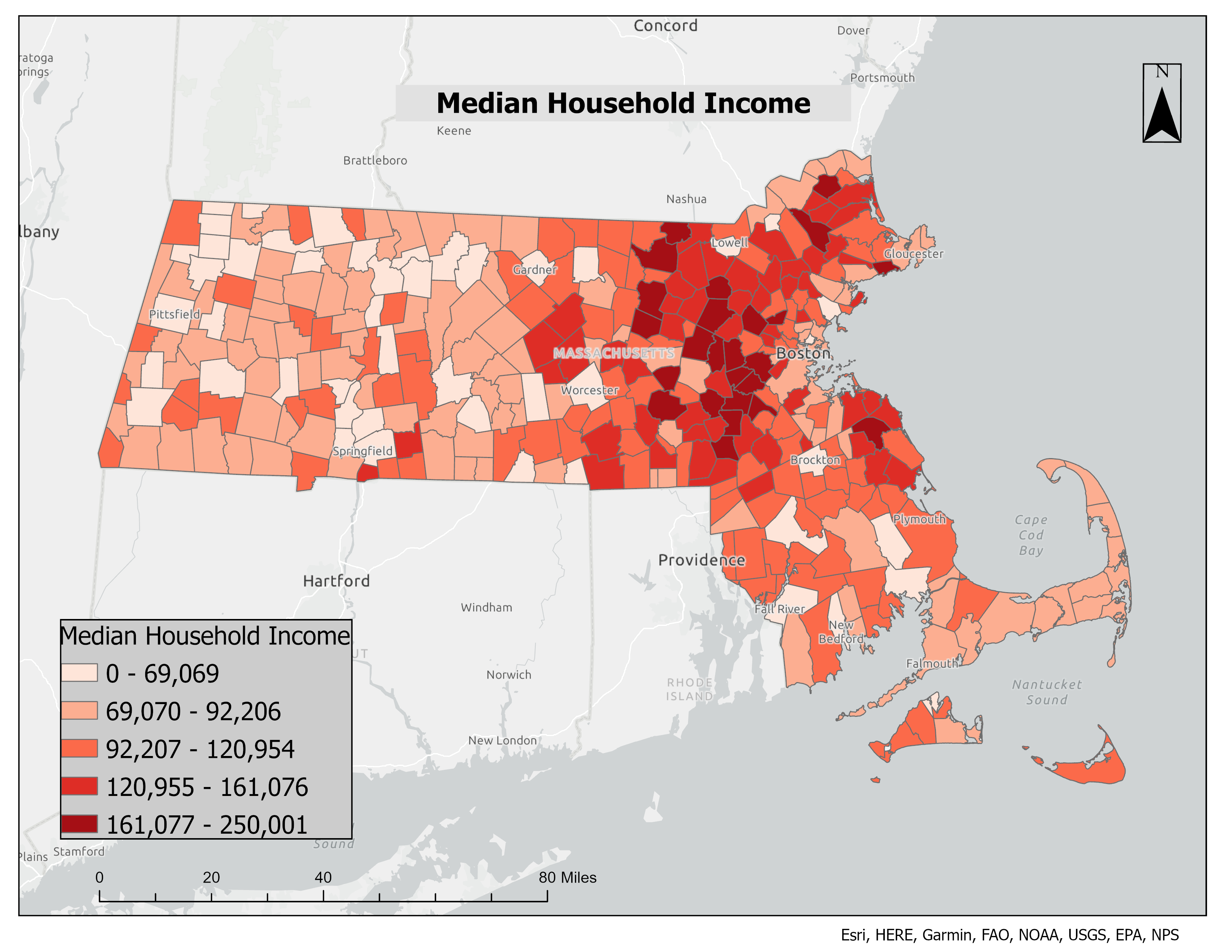 Education & Wealth: Median Household Income