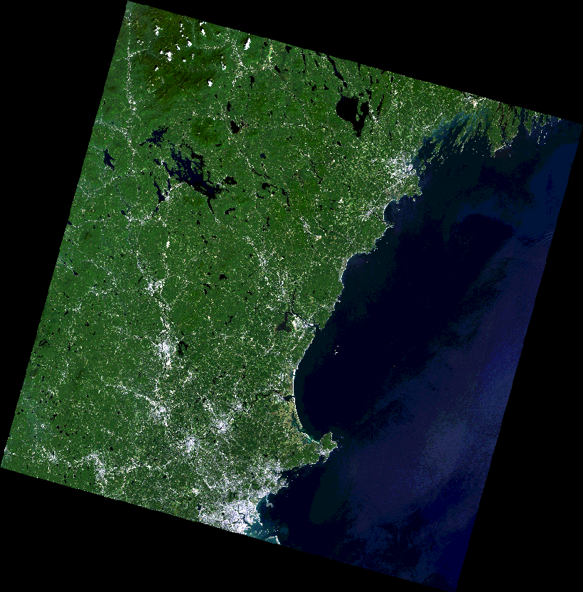 Coastal New Hampshire — Landsat 8/9 Natural Color