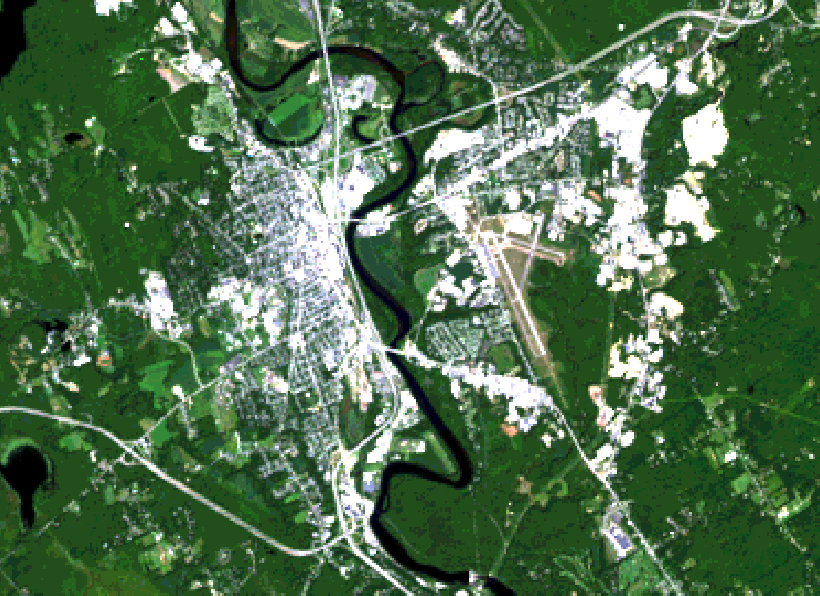 Nashua, NH — Landsat Natural Color