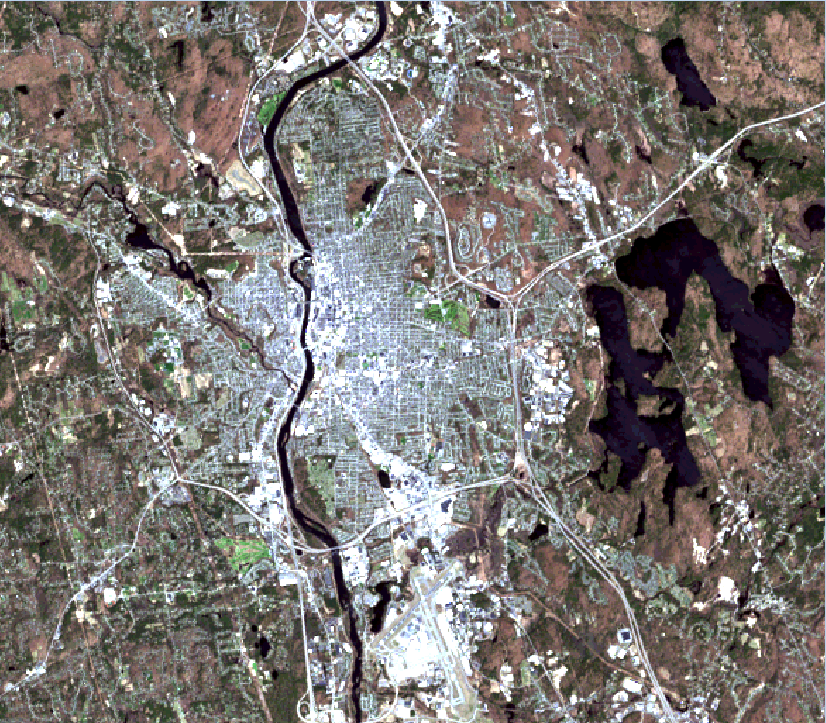 Manchester, NH — Landsat Natural Color
