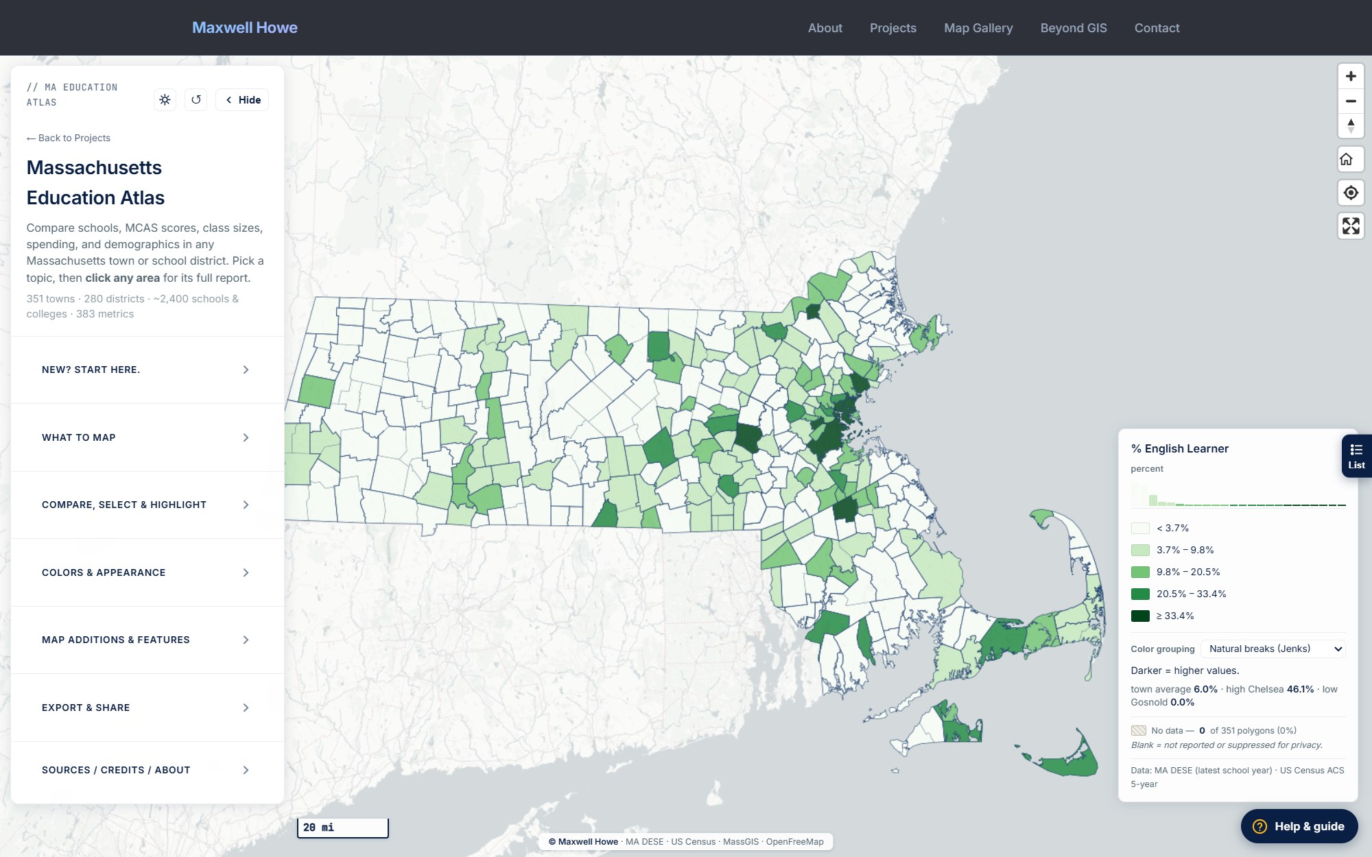 MA Atlas: % English Learners