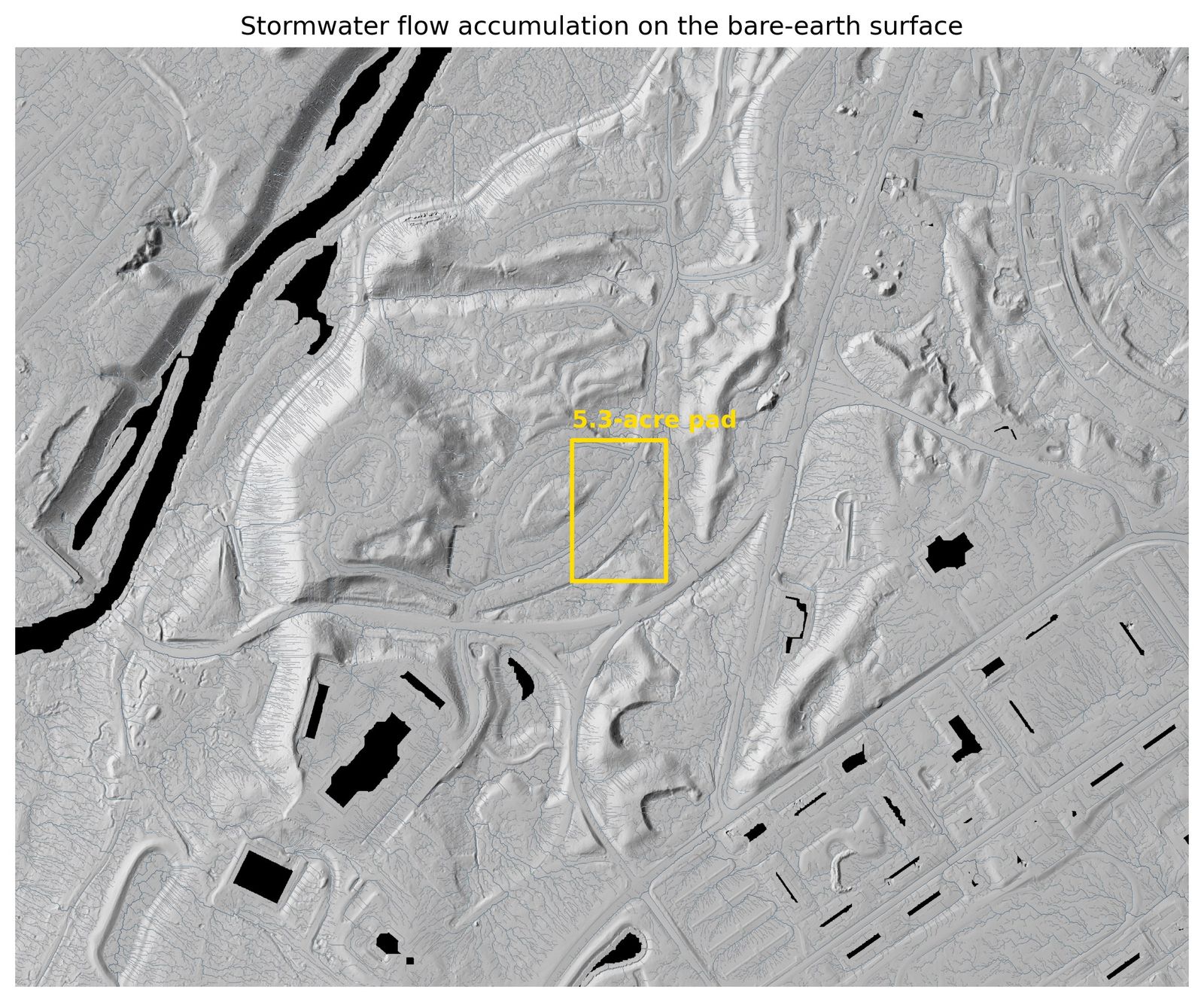 Stormwater flow accumulation