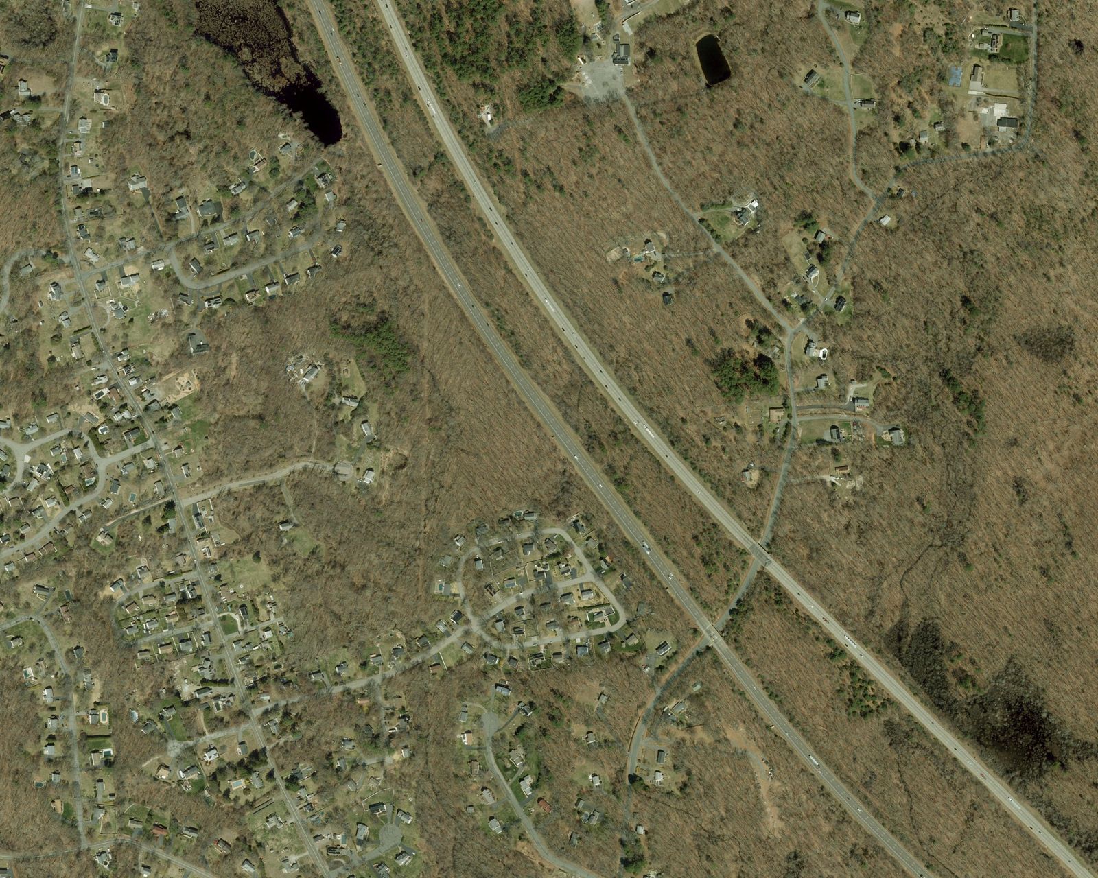 Aerial imagery of the corridor today