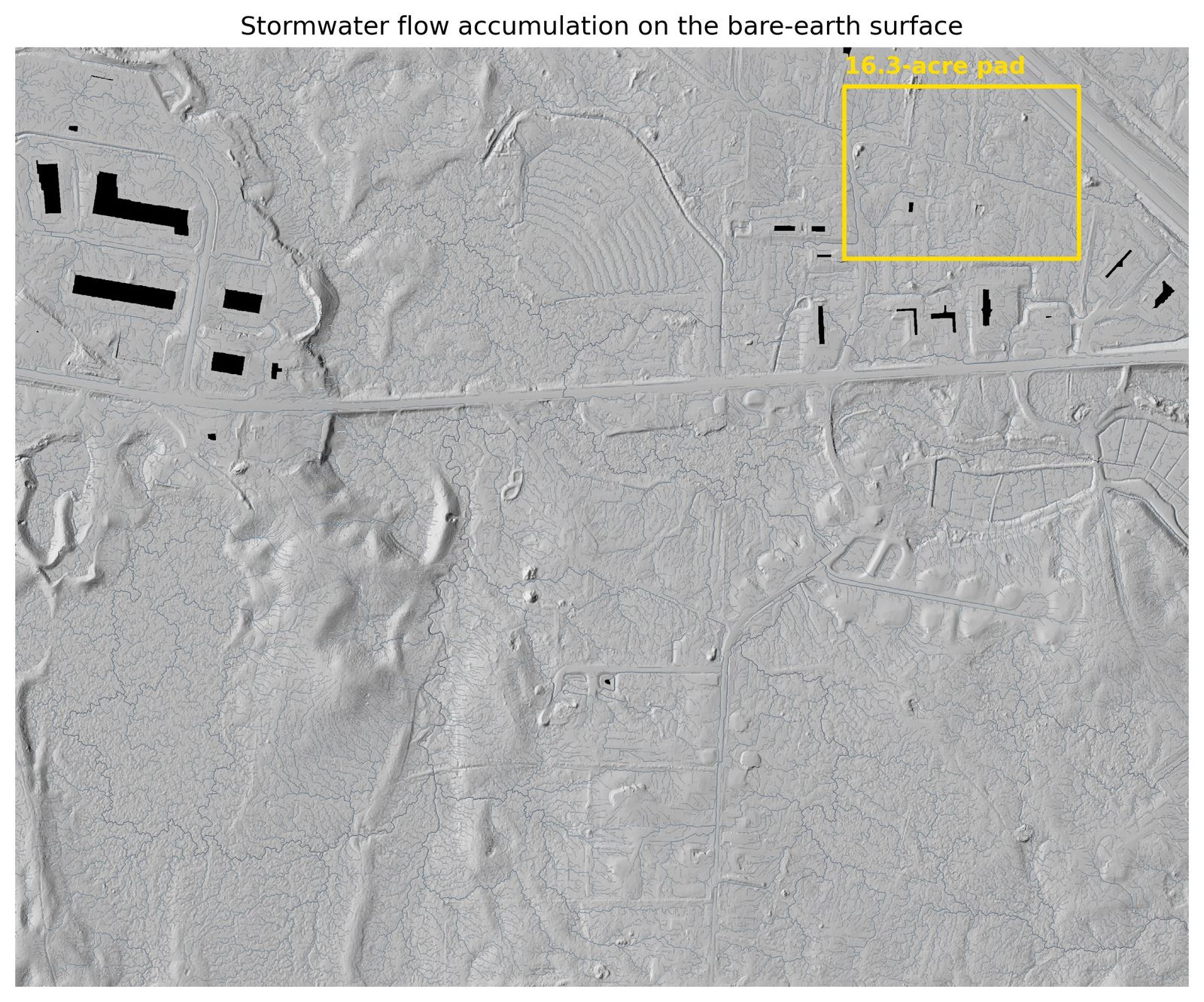 Stormwater flow accumulation