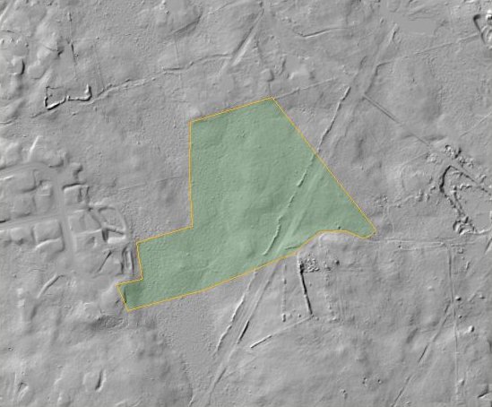 2021 lidar hillshade of 23 R Tulip Way, Medway