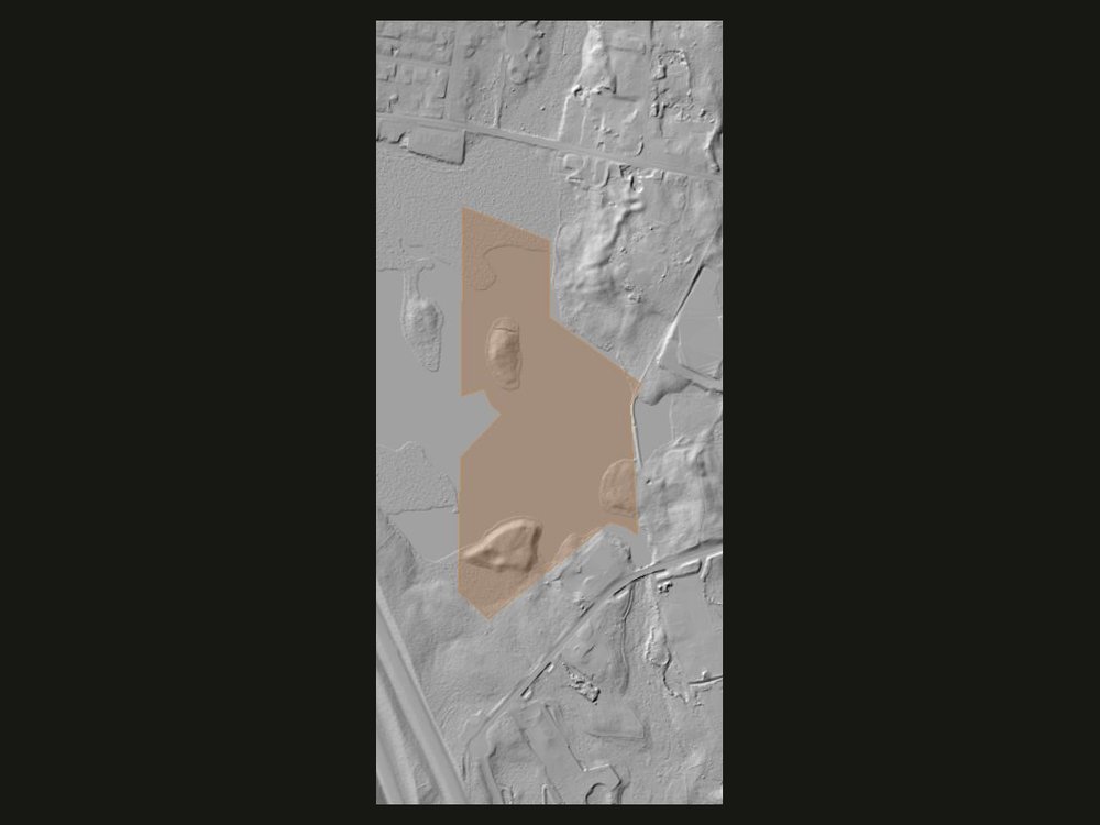 2021 lidar hillshade of 36 R Alder Street in Medway